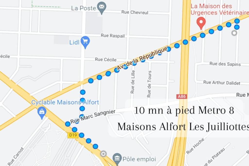 Escale-Marne Fr - 202 - Free Parking - Free Luggage Storage - All Equipped - Linen Included - Washing Machine - 10Mn Walk Metro 8 - Rer A - Panoramic View - From 1 To 14 Guests Мезон-Альфор Экстерьер фото