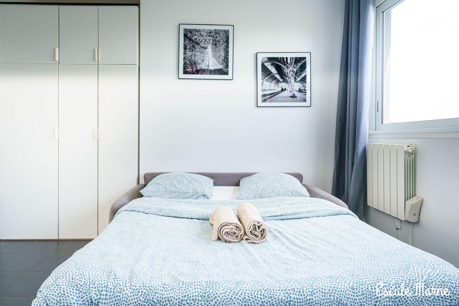 Escale-Marne Fr - 202 - Free Parking - Free Luggage Storage - All Equipped - Linen Included - Washing Machine - 10Mn Walk Metro 8 - Rer A - Panoramic View - From 1 To 14 Guests Мезон-Альфор Номер фото