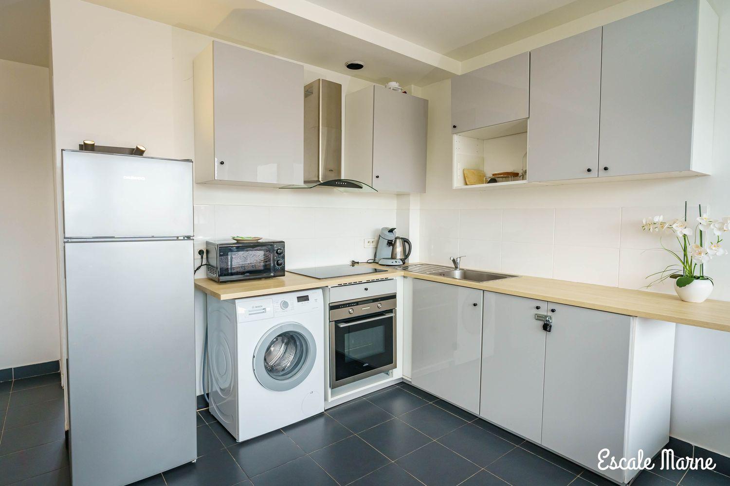 Escale-Marne Fr - 202 - Free Parking - Free Luggage Storage - All Equipped - Linen Included - Washing Machine - 10Mn Walk Metro 8 - Rer A - Panoramic View - From 1 To 14 Guests Мезон-Альфор Экстерьер фото